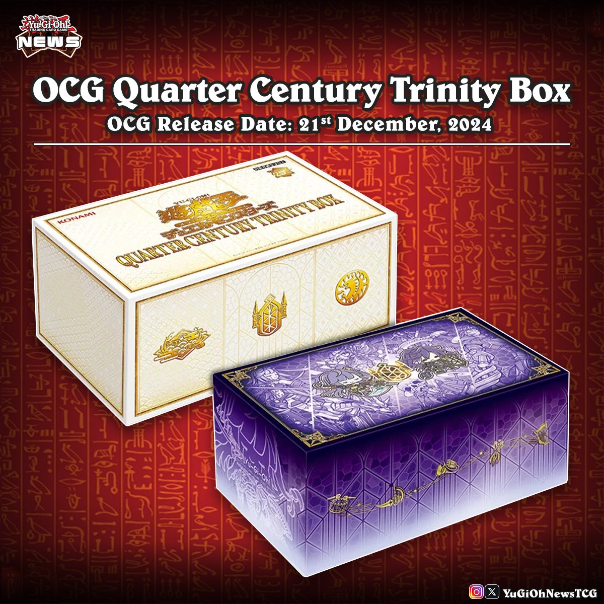 Yu-Gi-Oh TCG: Quarter Century Trinity Box-Konami-Ace Cards &amp; Collectibles