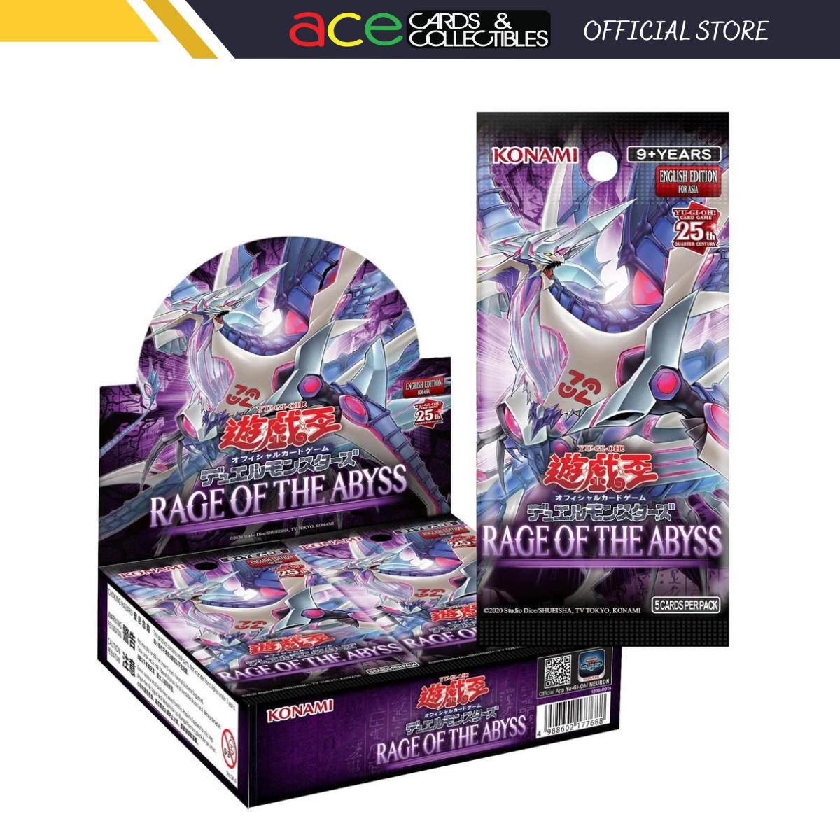 Yu-Gi-Oh TCG : Rage of the Abyss (English)-Booster Box (30pcs)-Konami-Ace Cards &amp; Collectibles