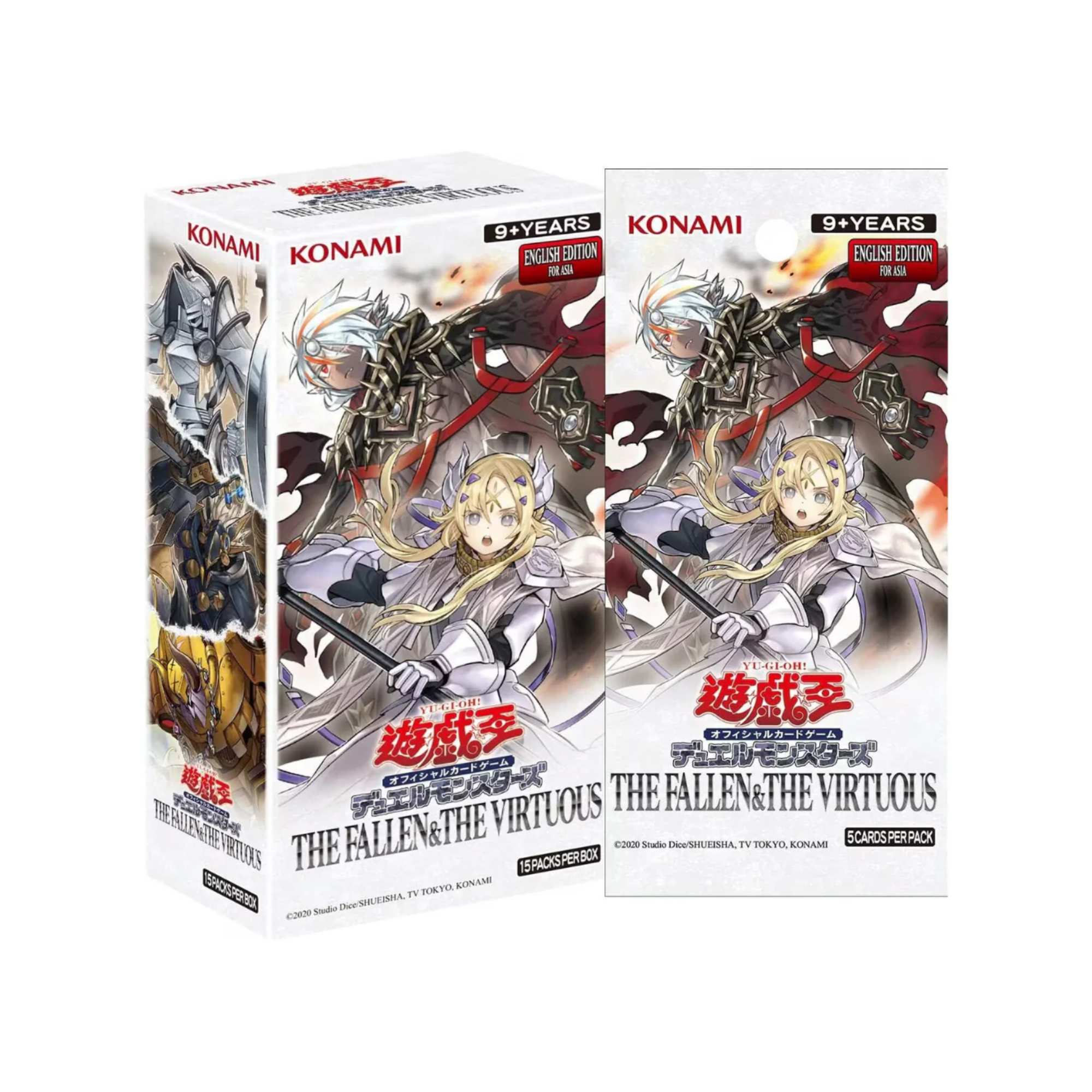 Yu-Gi-Oh TCG : The Fallen & The Virtuous Booster [CG2056-AE]-Single Pack (Random)-Konami-Ace Cards & Collectibles