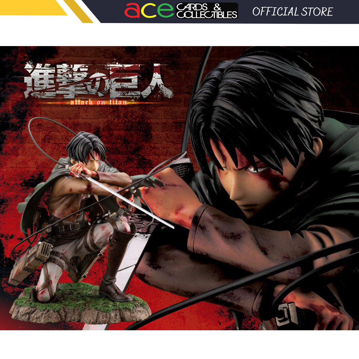 Attack on Titan ARTFX J Levi Fortitude ver.-Kotobukiya-Ace Cards &amp; Collectibles