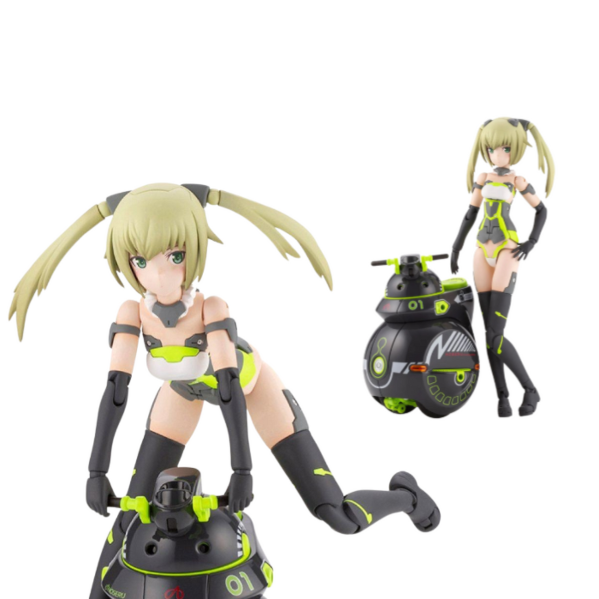 Frame Arms Girl Innocentia [Racer] & Noseru (Racing Specs Ver.)-Kotobukiya-Ace Cards & Collectibles