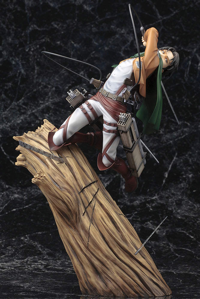 Kotobukiya Attack On Titan ARTFX J 1/8 PVC Figure &quot;Levi&quot; (Renewal Package Ver.)-Kotobukiya-Ace Cards &amp; Collectibles
