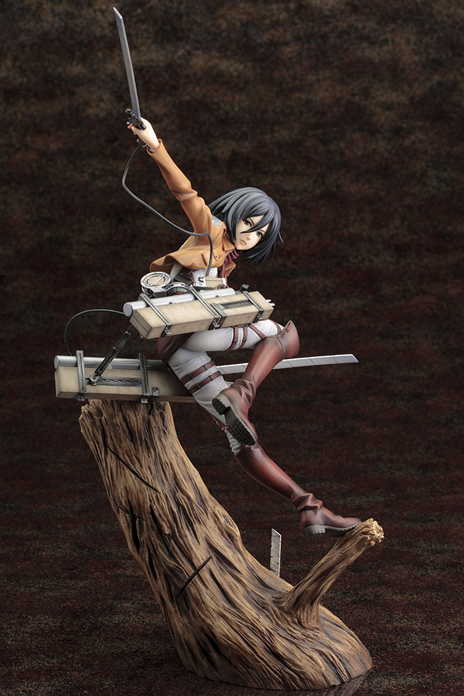 Kotobukiya Attack On Titan ARTFX J 1/8 PVC Figure &quot;Mikasa Ackerman&quot; (Renewal Package Ver.)-Kotobukiya-Ace Cards &amp; Collectibles