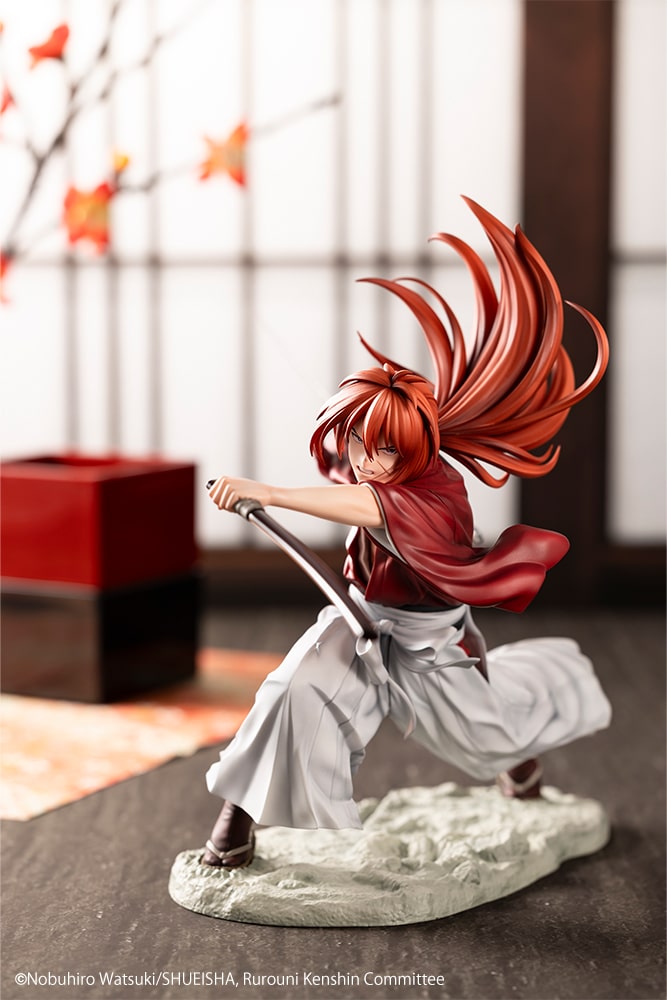 Kotobukiya Rurouni Kenshin ARTFX J 1/8 PVC Figure &quot;Kenshin Himura&quot;-Kotobukiya-Ace Cards &amp; Collectibles