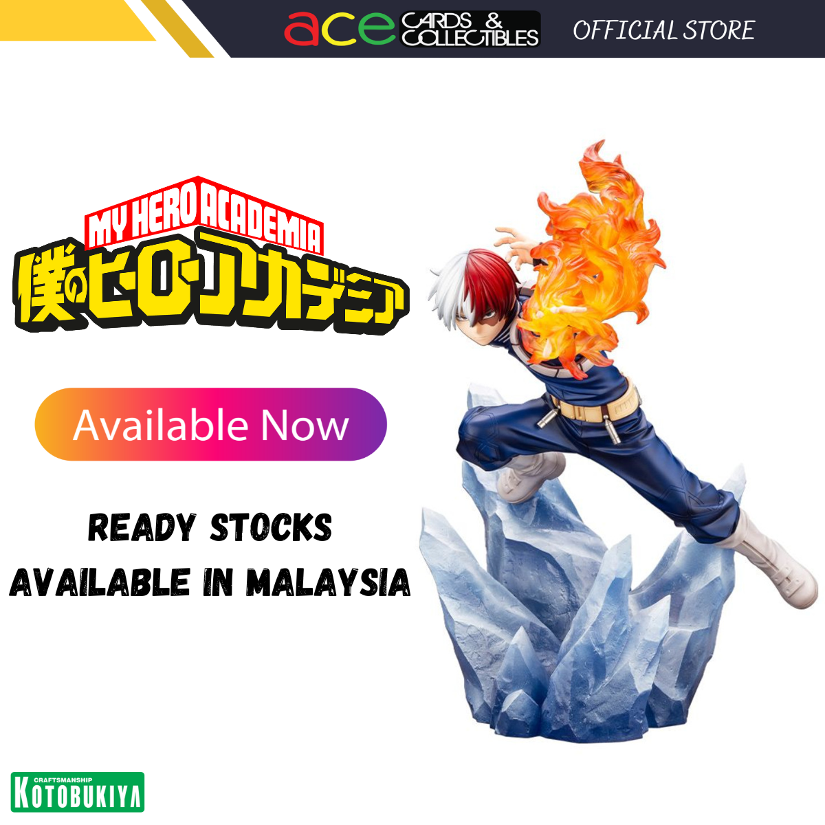 My Hero Academia ARTFX J "Shoto Todoroki" (Ver. 2)-Kotobukiya-Ace Cards & Collectibles