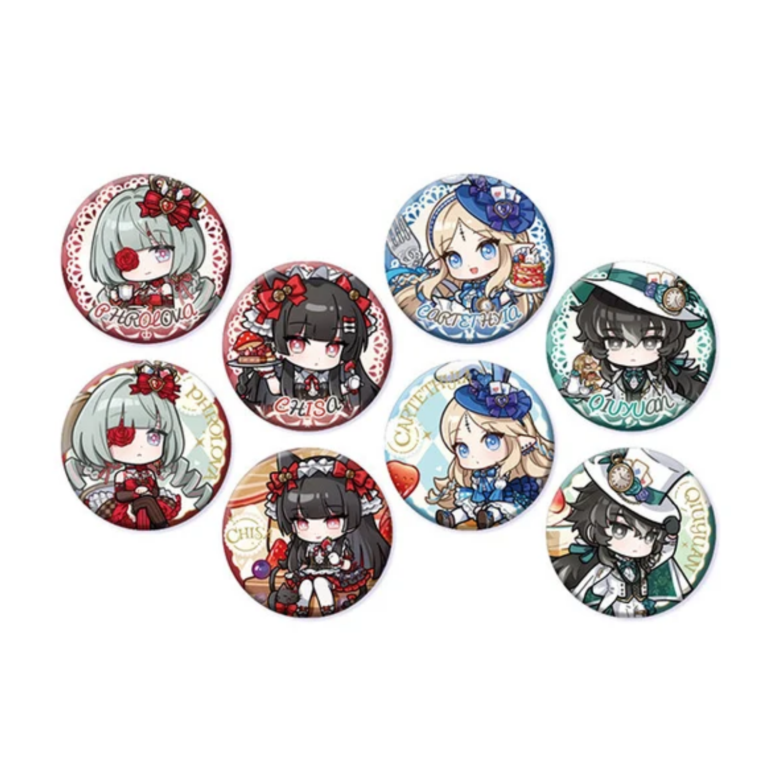 Wuthering Waves Fallen Wonderland Series Chibi Badge Blind Box-Single Box (Random)-Kuro-Ace Cards & Collectibles