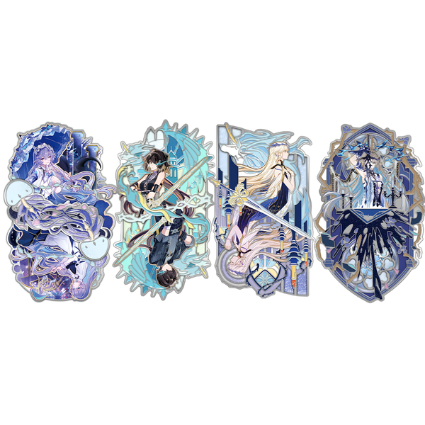 Wuthering Waves "Inverted Series" Metal Badge-Cantarella-Kuro-Ace Cards & Collectibles