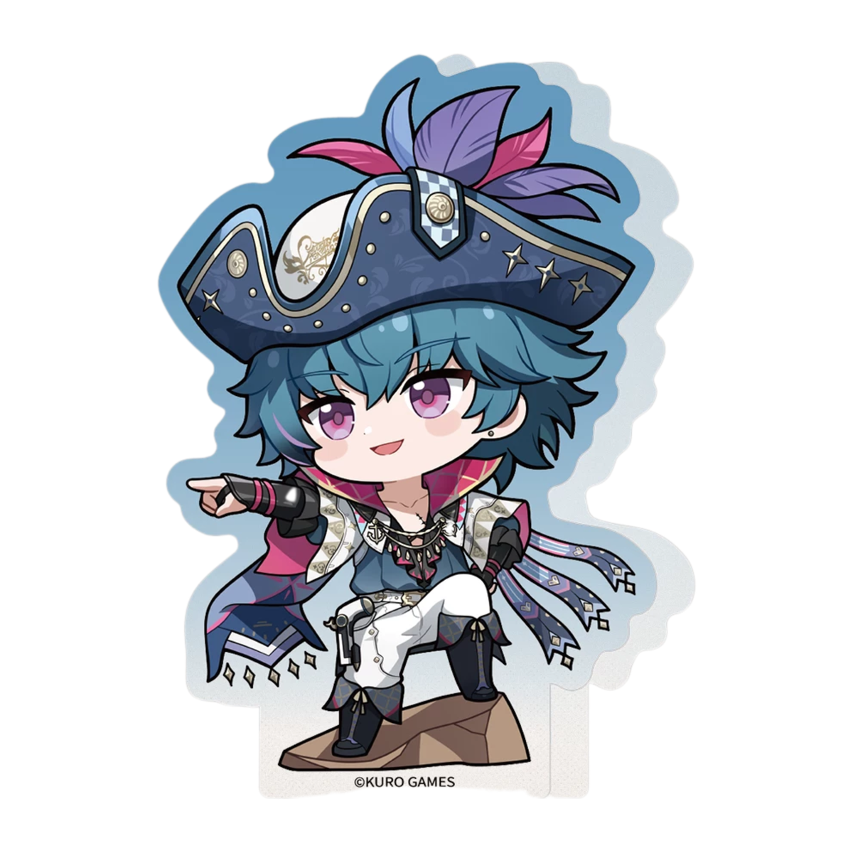 Wuthering Waves "Resonator Cute Chibi Series" Track Stained-Glass Style Acrylic Stand-Brant-Kuro-Ace Cards & Collectibles
