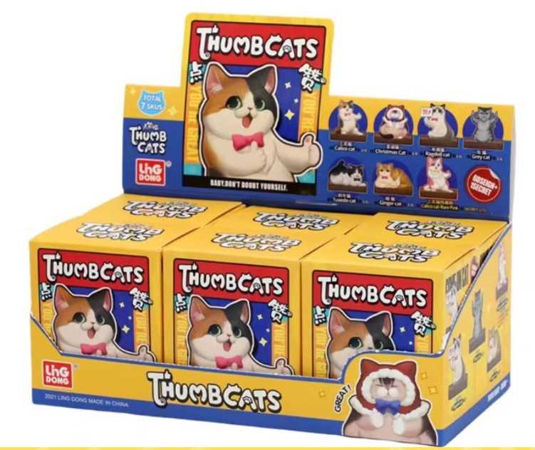 Thumb Cats You&#39;re Great Series 1-Display Box (6pcs)-LDCX LAB-Ace Cards &amp; Collectibles