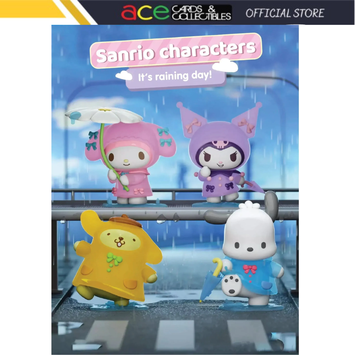 LANGBOWANG x Sanrio Characters It&#39;s Raining Day! Series-Display Box (8pcs)-Langbowang-Ace Cards &amp; Collectibles