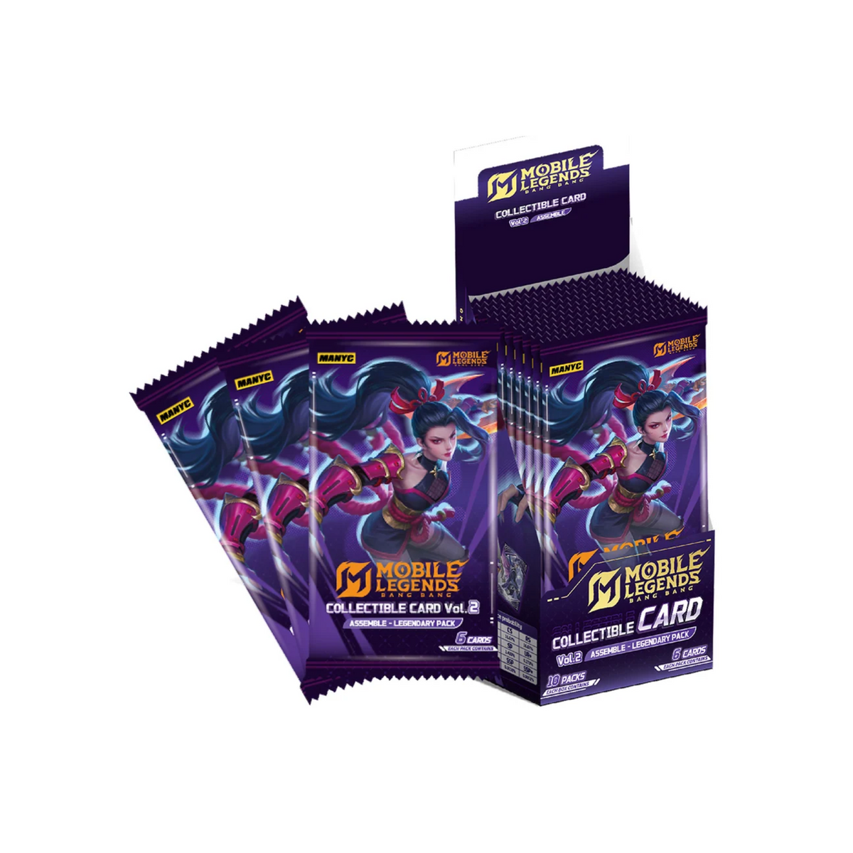 Mobile Legend Bang Bang Legendary Pack Vol.2 无尽对决收藏卡牌传奇包 第二弹 (Simplified Chinese)-Whole Box (10pcs)-MANYC-Ace Cards & Collectibles
