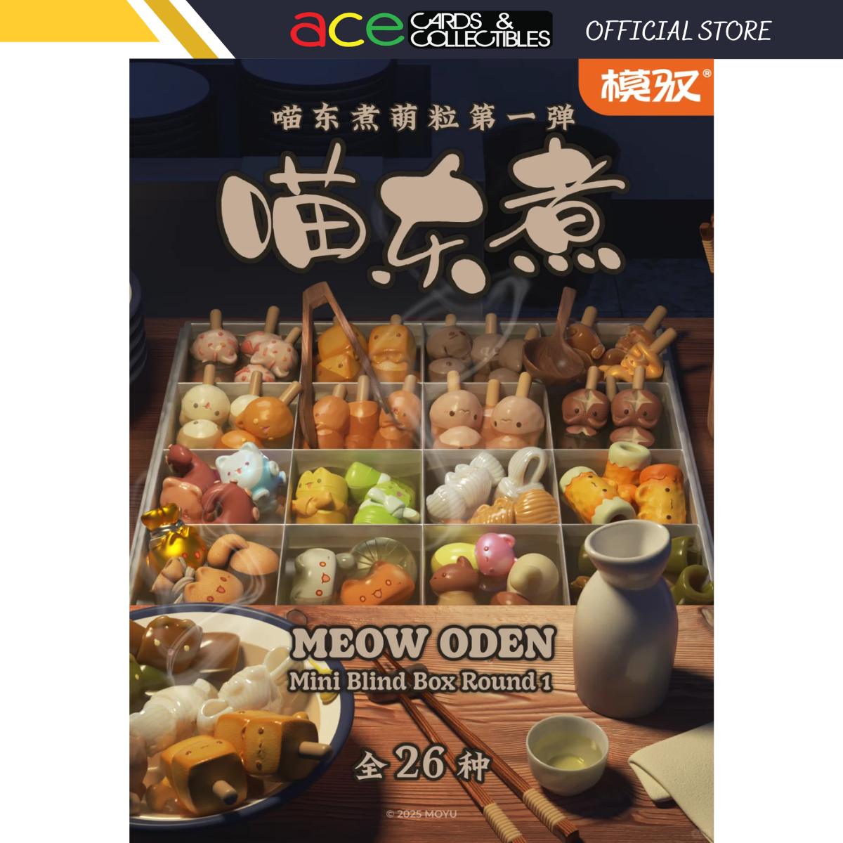 Meow Oden Mini Blind Box Round 1-Single Box (Random)-MOYU-Ace Cards & Collectibles