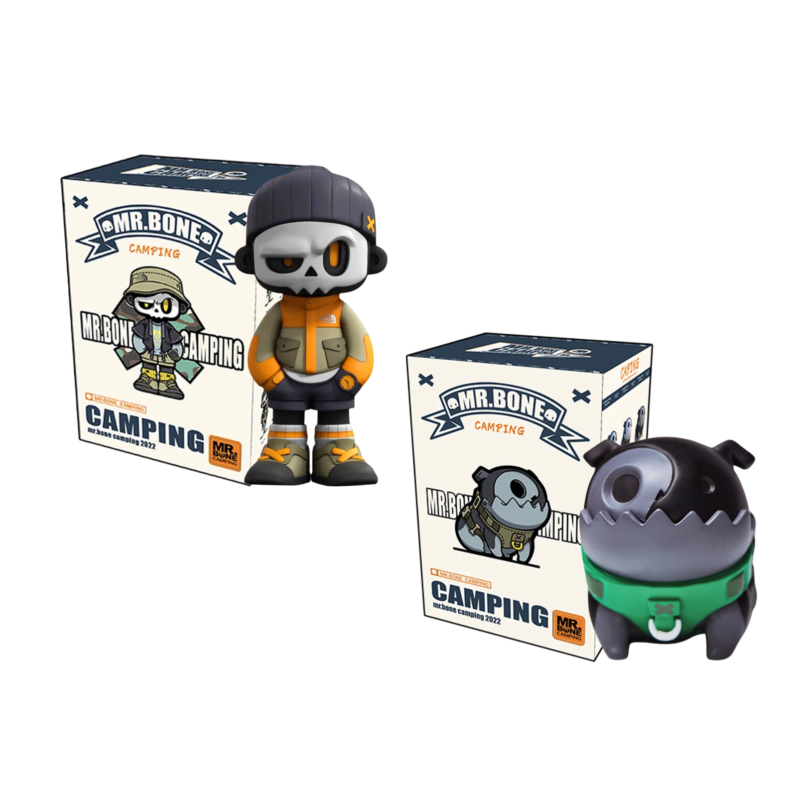MR.BONE Camping & Zombie Dog Series Blind Box-Combo (1+1)-MY OWN CULTURE-Ace Cards & Collectibles