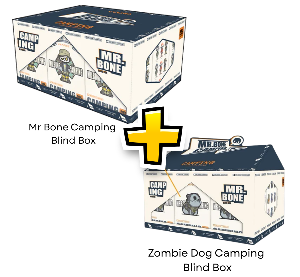 MR.BONE Camping & Zombie Dog Series Blind Box-Mr.Bone + Zombie Dog-MY OWN CULTURE-Ace Cards & Collectibles
