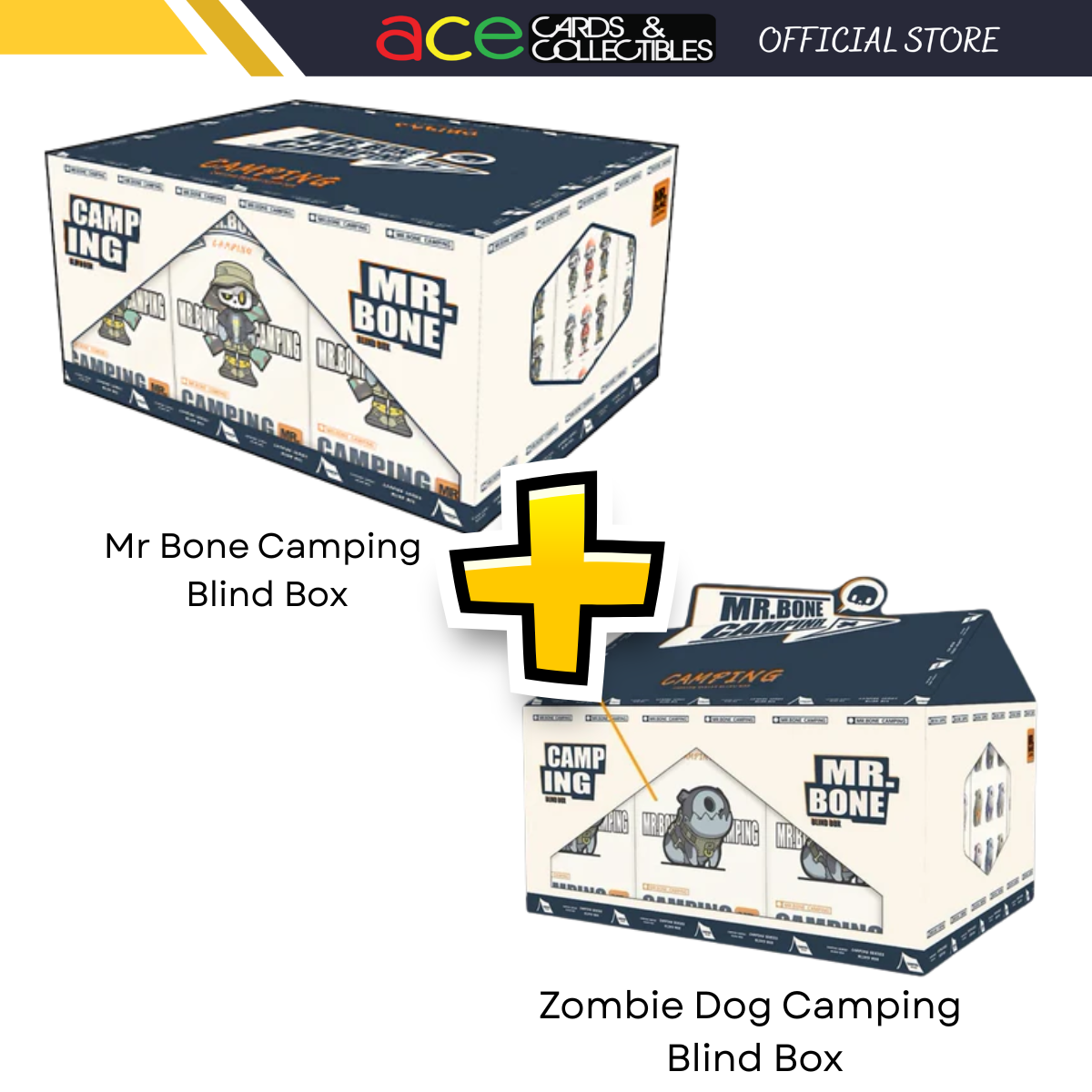 MR.BONE Camping & Zombie Dog Series Blind Box-Combo (1+1)-MY OWN CULTURE-Ace Cards & Collectibles