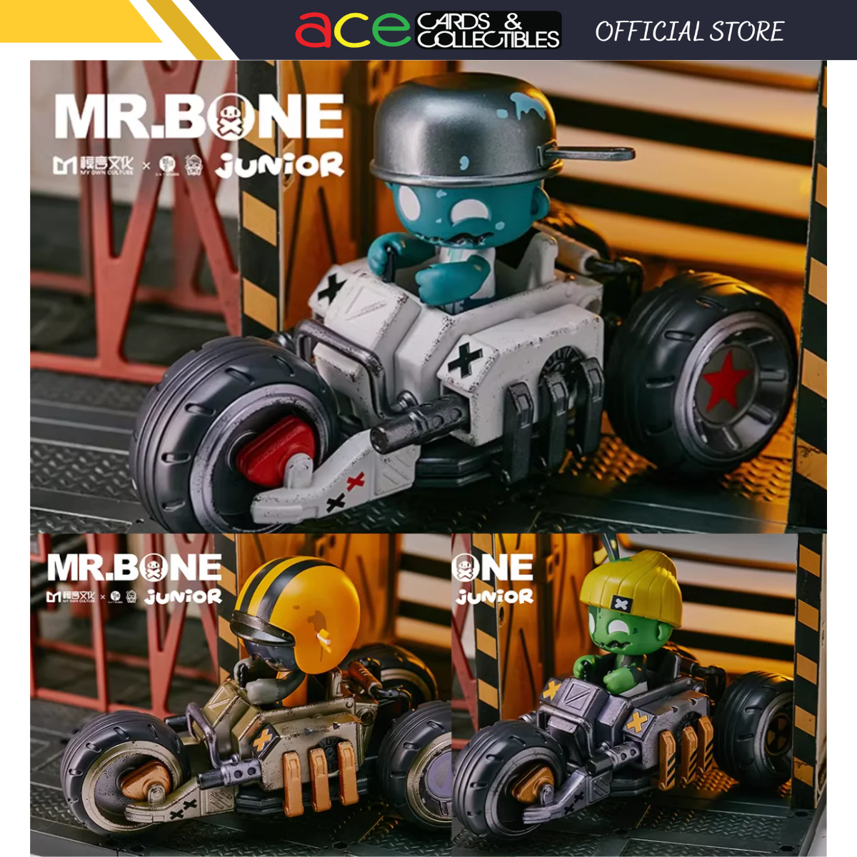 Mr.BONE JR Vehicle "Battlefield Motorcycle"-MY OWN CULTURE-Ace Cards & Collectibles