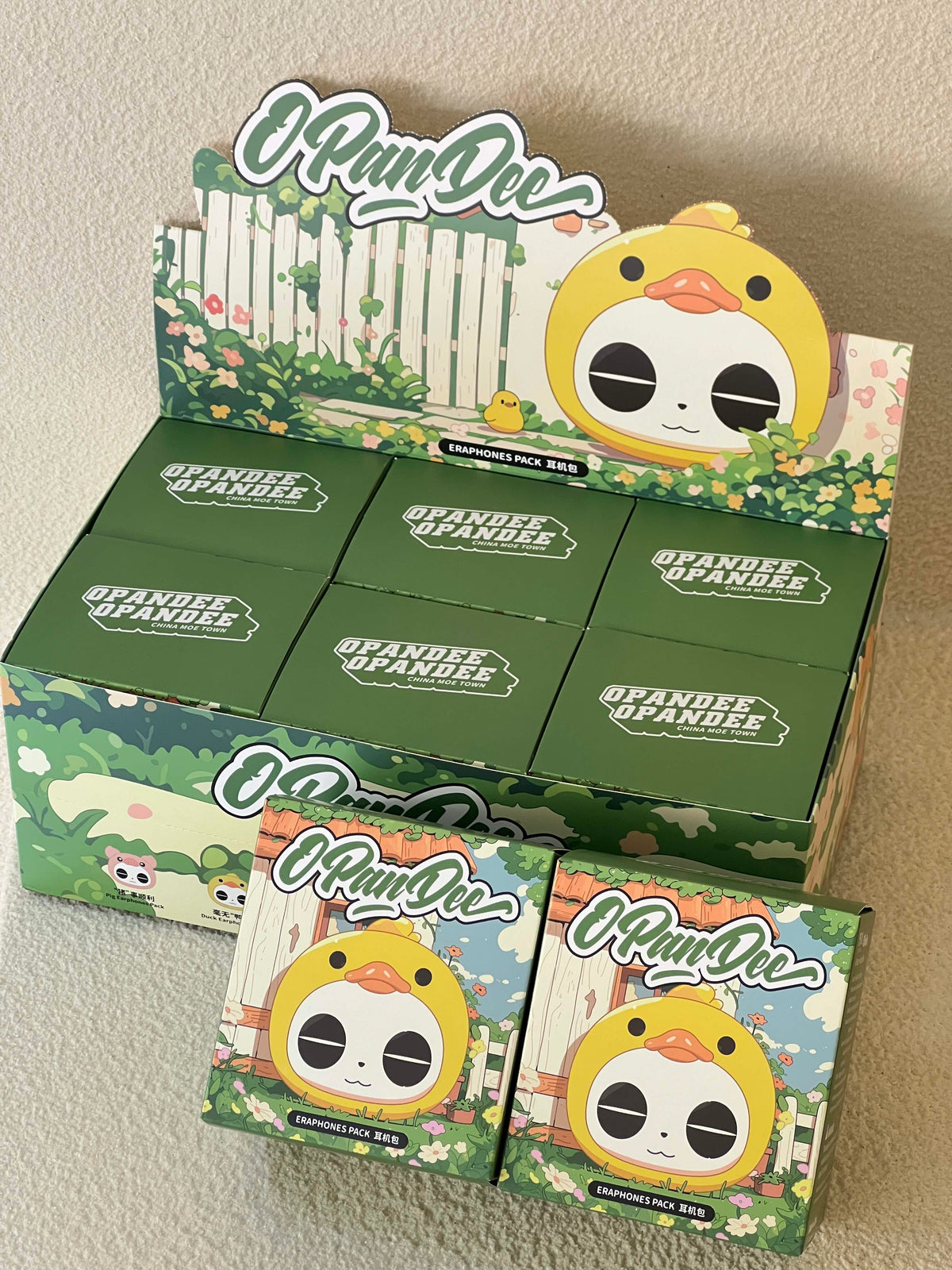 China Moe Town x OPanDee Earphone Pack-Display Box (6pcs)-M.A Toys-Ace Cards &amp; Collectibles
