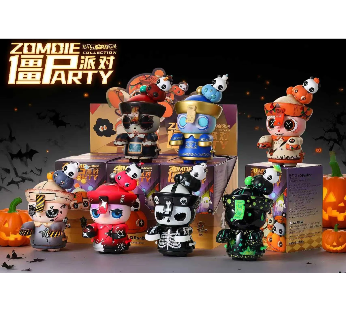 China Moe Town x OPanDee Zombie Party Halloween Series-Single Box (Random)-M.A Toys-Ace Cards & Collectibles