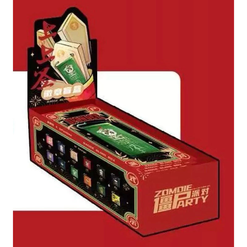 China Moe Town x OPanDee Zombie Party Series 3 Badge Blind Box-Display Box (12pcs)-M.A Toys-Ace Cards &amp; Collectibles