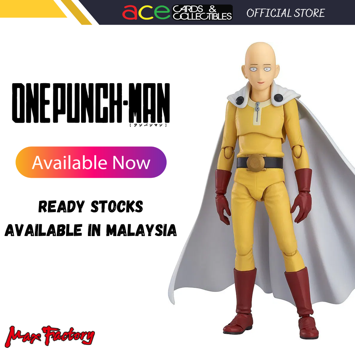 One Punch Man Figma [310] "Saitama"-Max Factory-Ace Cards & Collectibles