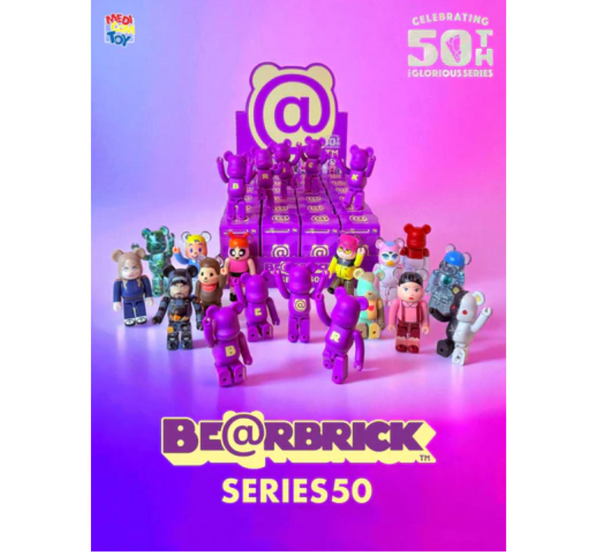 Medicom Bearbrick Series 50-Single Box (Random)-Medicom Toy-Ace Cards & Collectibles