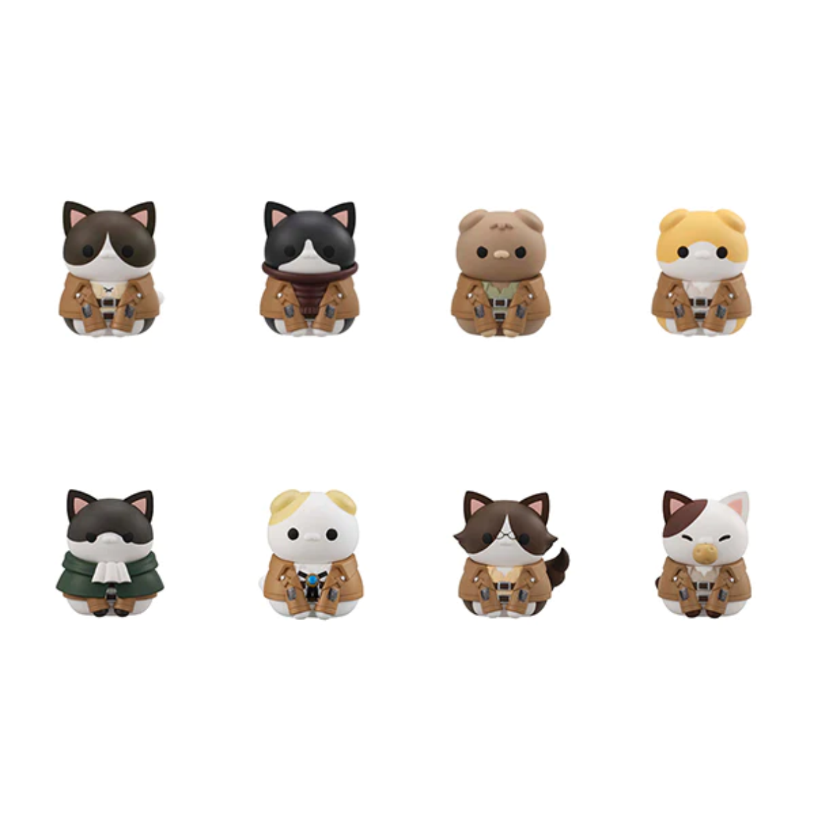 Attack On Tinyan Mega Cat Project Gathering Scout Regiment Danyan!-Whole Box (Set of 6)-MegaHouse-Ace Cards &amp; Collectibles