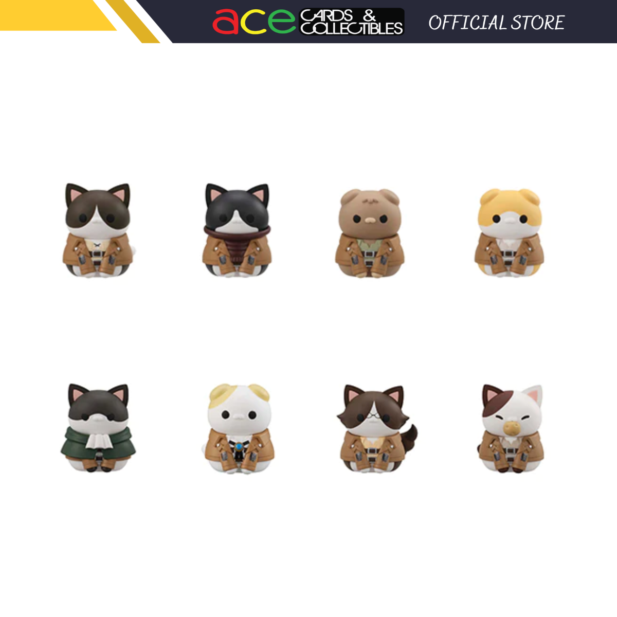 Attack On Tinyan Mega Cat Project Gathering Scout Regiment Danyan!-Whole Box (Set of 6)-MegaHouse-Ace Cards &amp; Collectibles