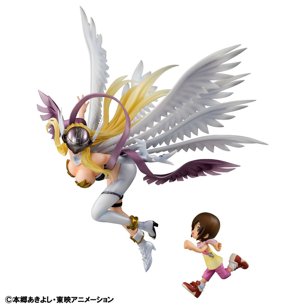 Digimon Adventure G.E.M. Series Figurine “Angewomon & Hikari Yagami"-MegaHouse-Ace Cards & Collectibles