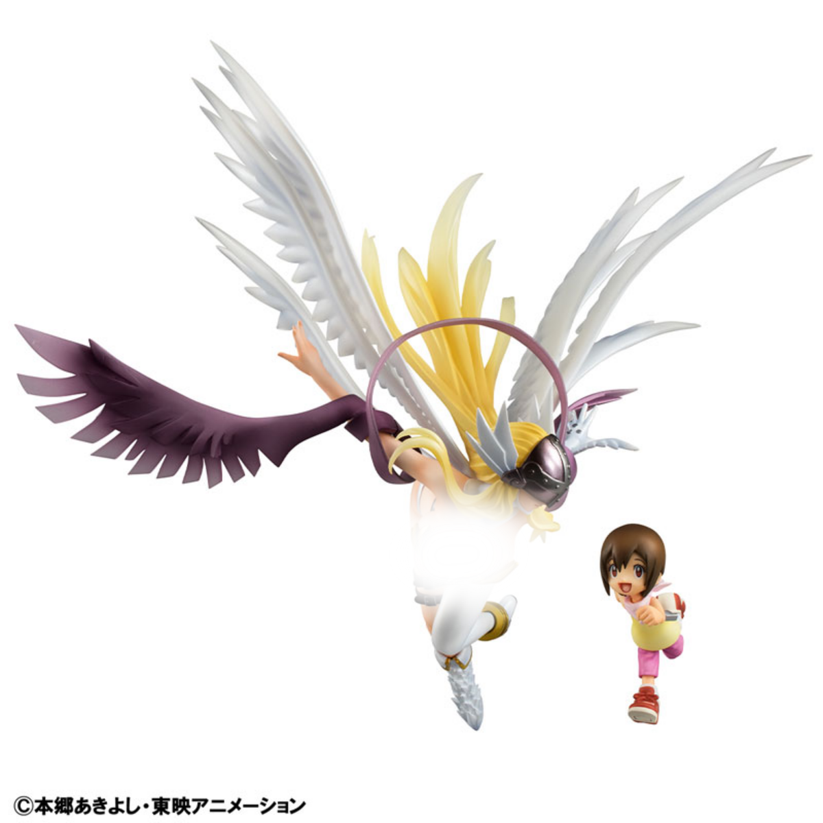 Digimon Adventure G.E.M. Series Figurine “Angewomon & Hikari Yagami"-MegaHouse-Ace Cards & Collectibles