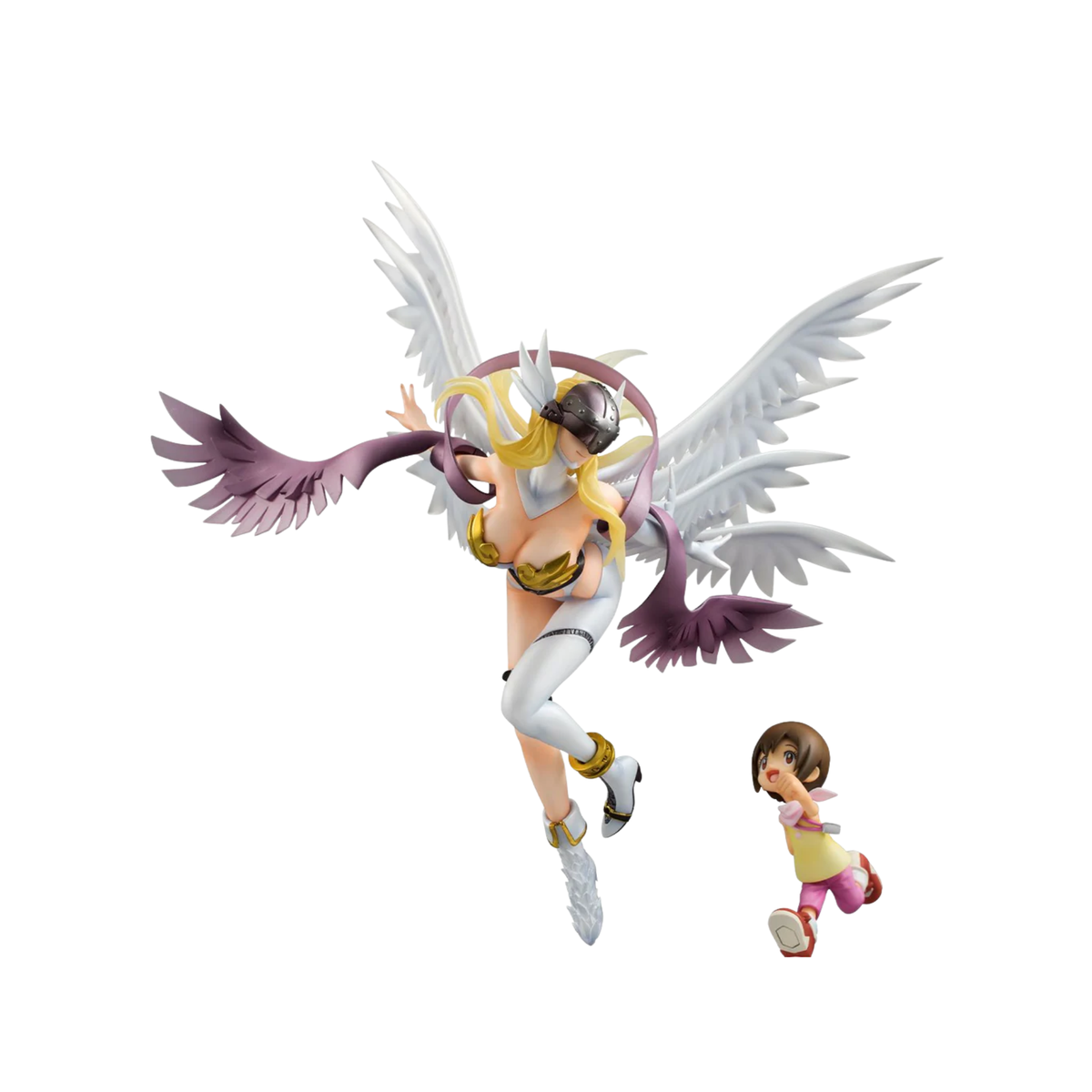 Digimon Adventure G.E.M. Series Figurine “Angewomon & Hikari Yagami"-MegaHouse-Ace Cards & Collectibles