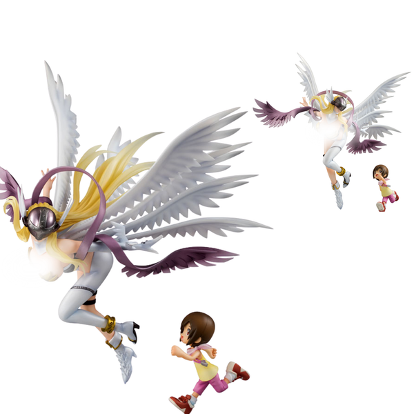 Digimon Adventure G.E.M. Series Figurine “Angewomon & Hikari Yagami"-MegaHouse-Ace Cards & Collectibles