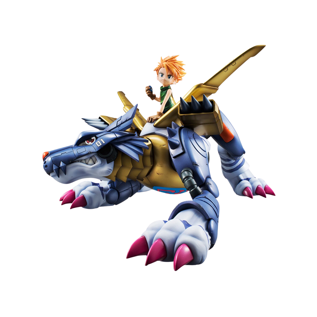 Digimon Adventure Precious G.E.M. Series "Metal Garurumon & Ishida Yamato" (Re-Run)-MegaHouse-Ace Cards & Collectibles