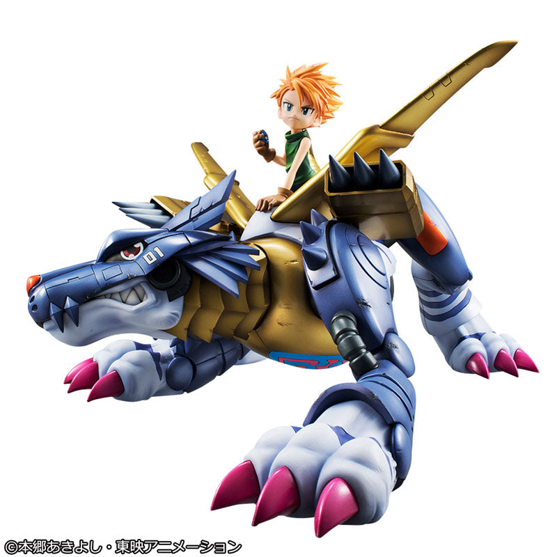 Digimon Adventure Precious G.E.M. Series "Metal Garurumon & Ishida Yamato" (Re-Run)-MegaHouse-Ace Cards & Collectibles