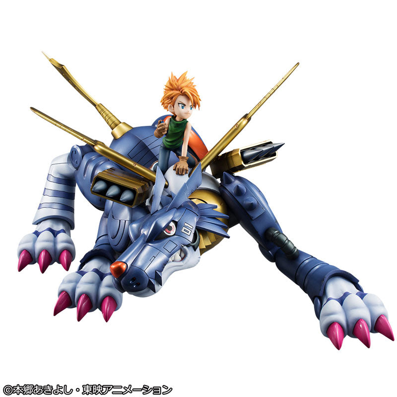 Digimon Adventure Precious G.E.M. Series "Metal Garurumon & Ishida Yamato" (Re-Run)-MegaHouse-Ace Cards & Collectibles
