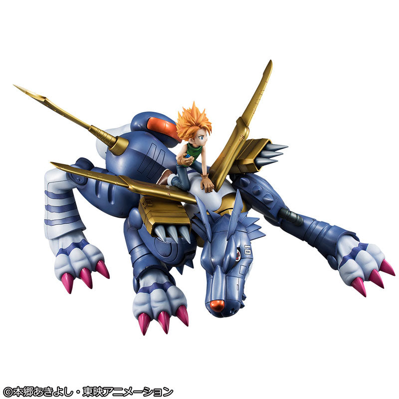 Digimon Adventure Precious G.E.M. Series "Metal Garurumon & Ishida Yamato" (Re-Run)-MegaHouse-Ace Cards & Collectibles