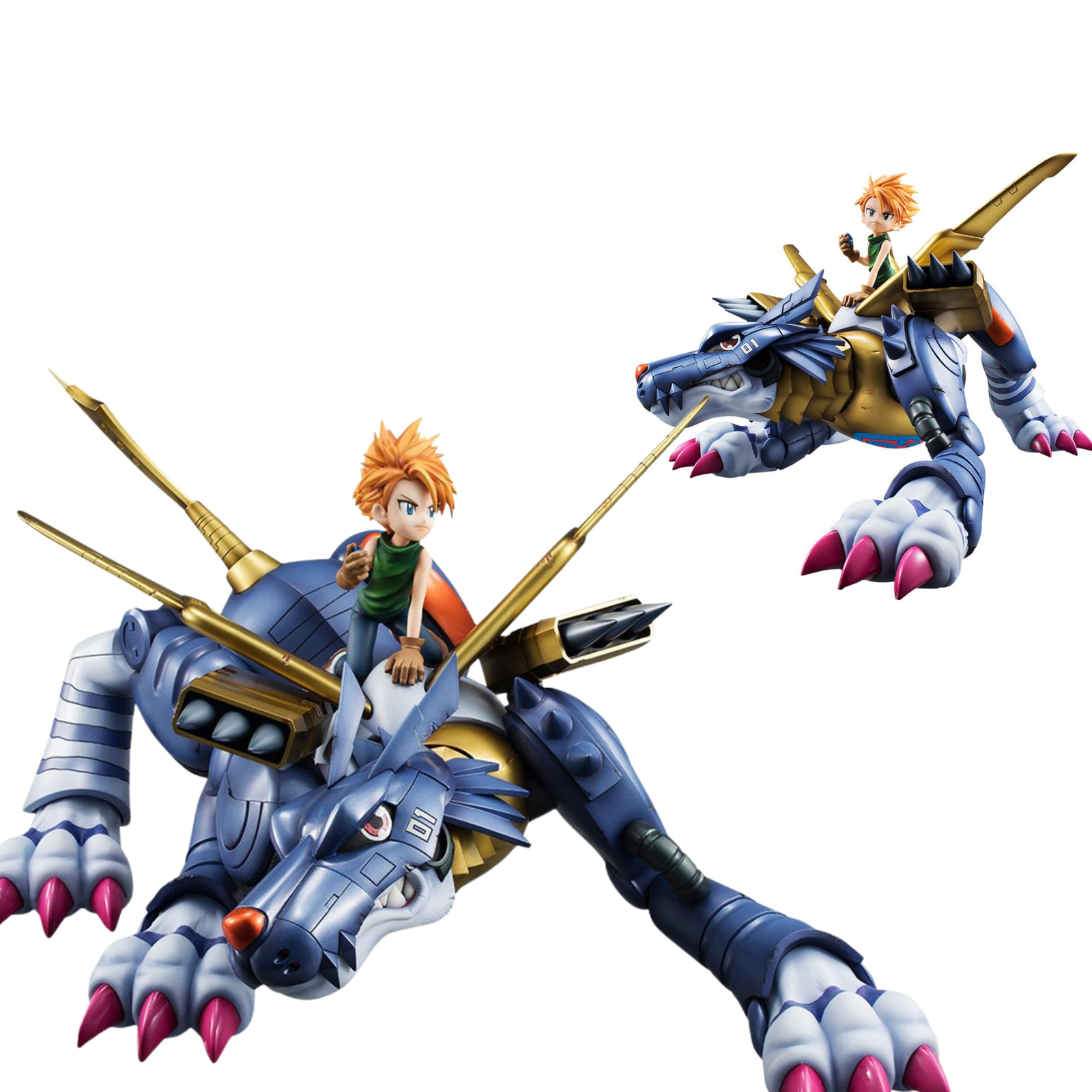 Digimon Adventure Precious G.E.M. Series "Metal Garurumon & Ishida Yamato" (Re-Run)-MegaHouse-Ace Cards & Collectibles