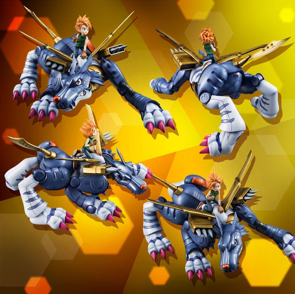 Digimon Adventure -Precious G.E.M. Series- &quot;Metal Garurumon and Yamato Ishida&quot; [Reissue]-MegaHouse-Ace Cards &amp; Collectibles