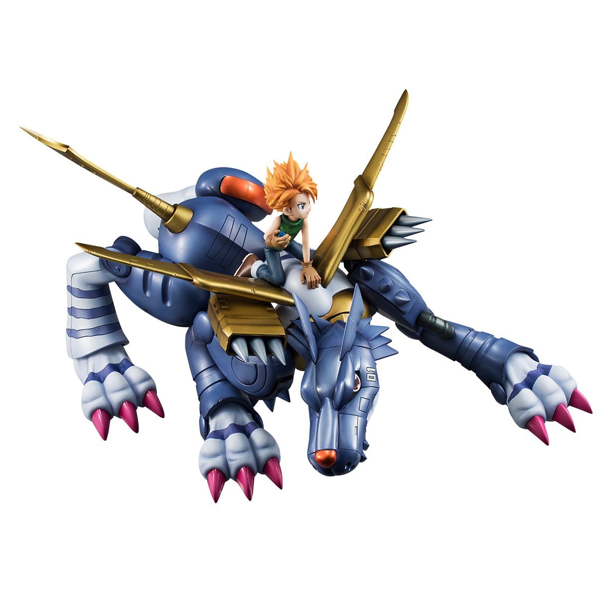 Digimon Adventure -Precious G.E.M. Series- &quot;Metal Garurumon and Yamato Ishida&quot; [Reissue]-MegaHouse-Ace Cards &amp; Collectibles