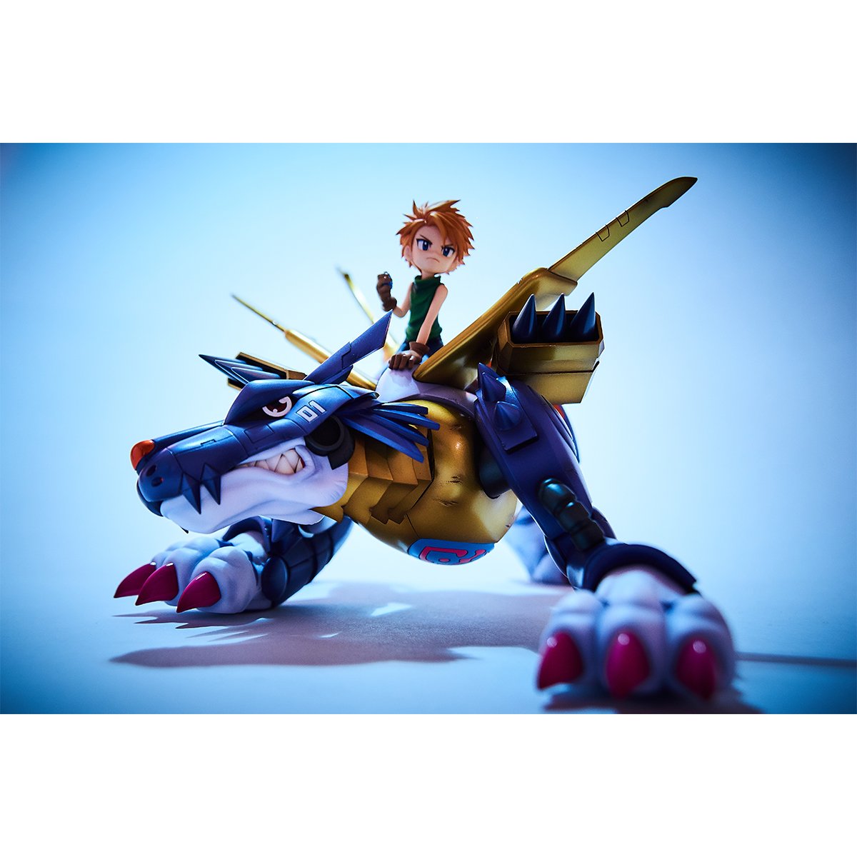 Digimon Adventure -Precious G.E.M. Series- &quot;Metal Garurumon and Yamato Ishida&quot; [Reissue]-MegaHouse-Ace Cards &amp; Collectibles