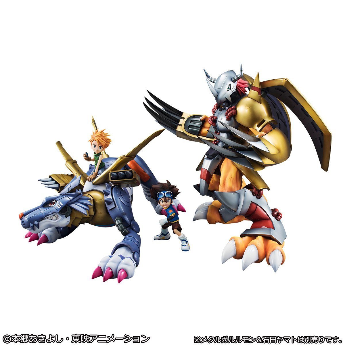 Digimon Adventure -Precious G.E.M. Series- &quot;WarGreymon &amp; Tai Kamiya&quot; [Reissue]-MegaHouse-Ace Cards &amp; Collectibles