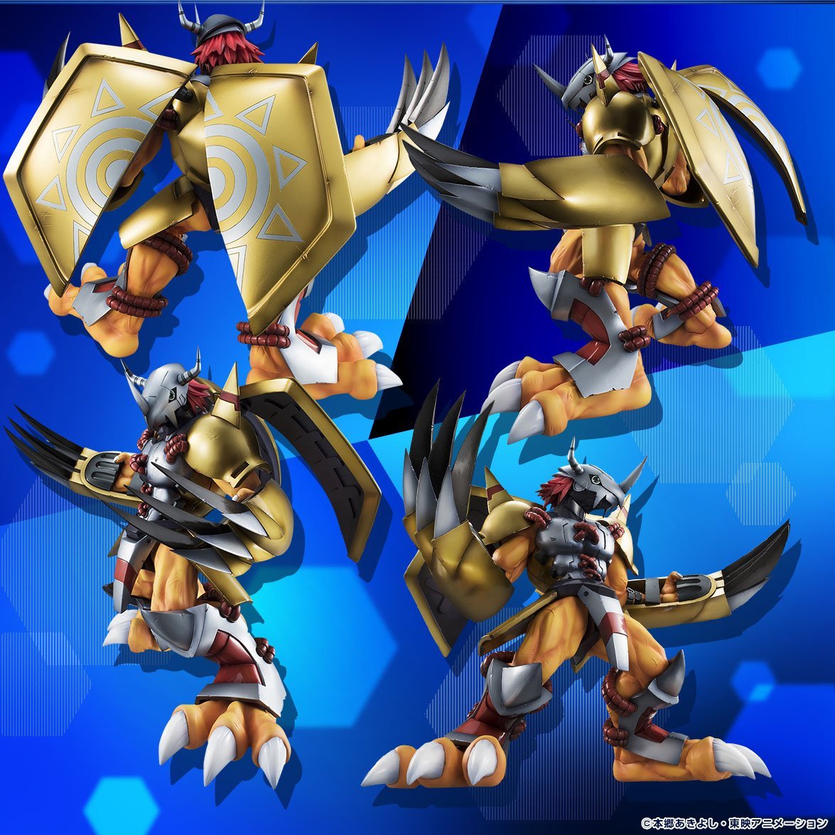 Digimon Adventure -Precious G.E.M. Series- &quot;WarGreymon &amp; Tai Kamiya&quot; [Reissue]-MegaHouse-Ace Cards &amp; Collectibles