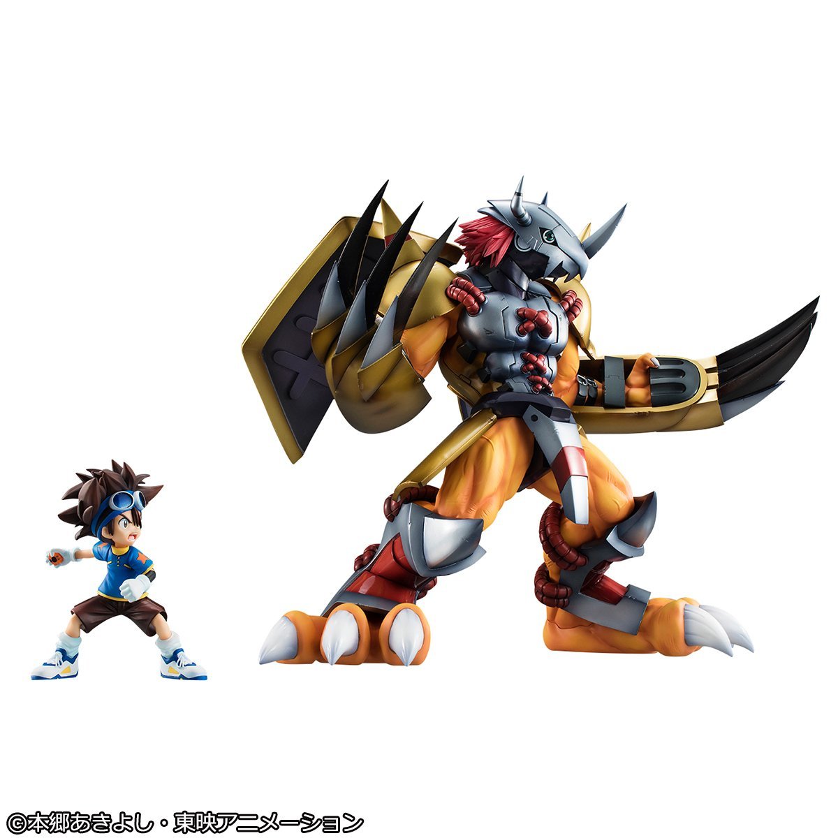 Digimon Adventure -Precious G.E.M. Series- &quot;WarGreymon &amp; Tai Kamiya&quot; [Reissue]-MegaHouse-Ace Cards &amp; Collectibles