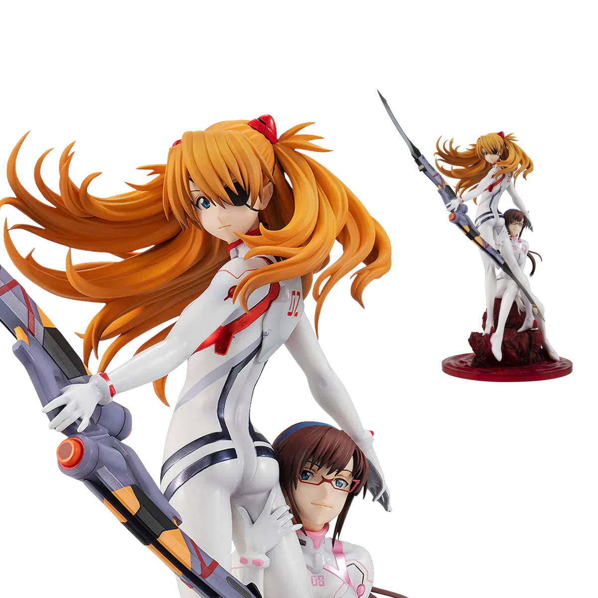Evangelion: 3.0+1.0 Thrice Upon a Time Shikinami G.E.M. Series "Asuka Langley Sohryu & Mari Makinami Illustrious"-MegaHouse-Ace Cards & Collectibles