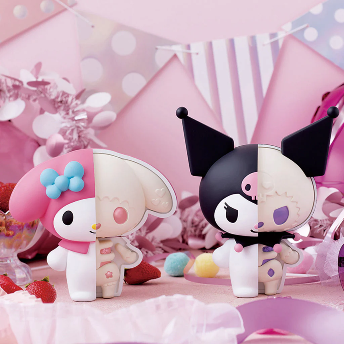 KAITAI FANTASY Sofbi Collection Set "Mymelody & Kuromi" (With Gift)-Deposit Payment-MegaHouse-Ace Cards & Collectibles