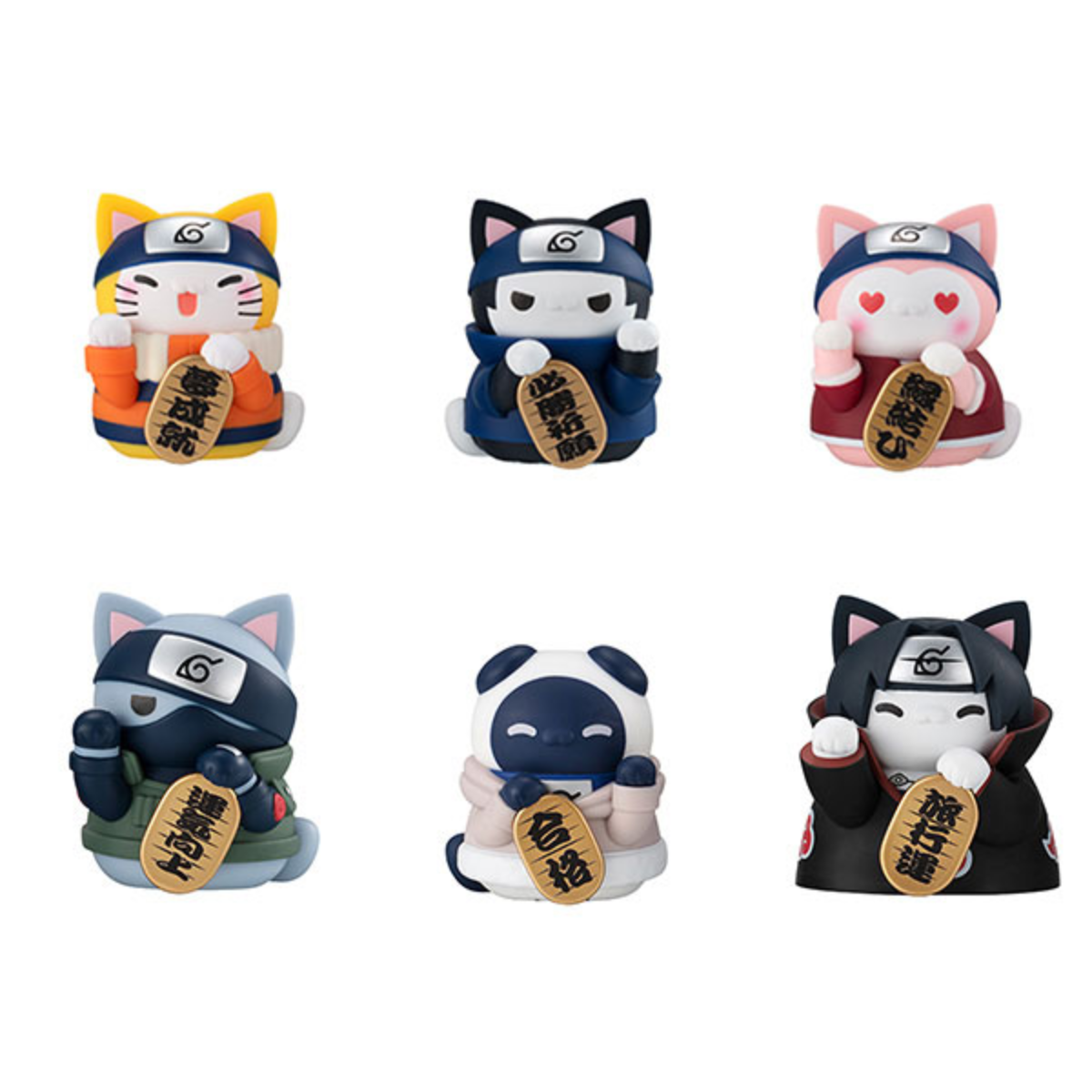 MEGA CAT PROJECT NARUTO Shippuden Nyaruto! Beckoning cat FORTUNE One more time!-Display Box (6pcs)-MegaHouse-Ace Cards &amp; Collectibles
