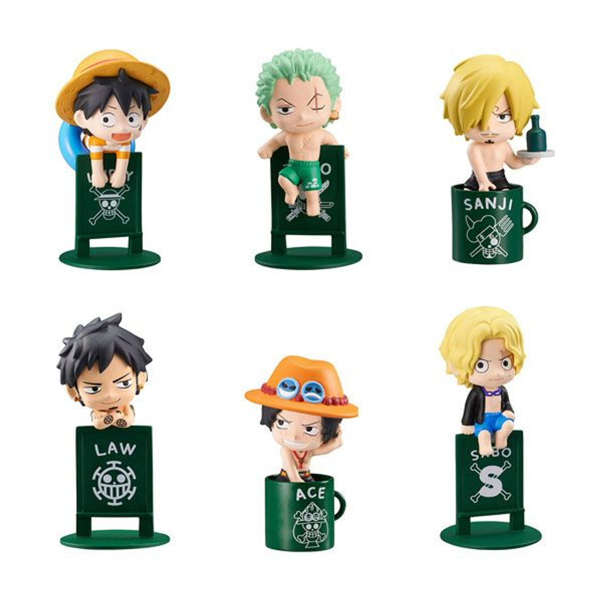 MEGAHOUSE OCHATOMO SERIES "ONE PIECE" Pirates' Vacance-Whole Box (8pcs)-MegaHouse-Ace Cards & Collectibles