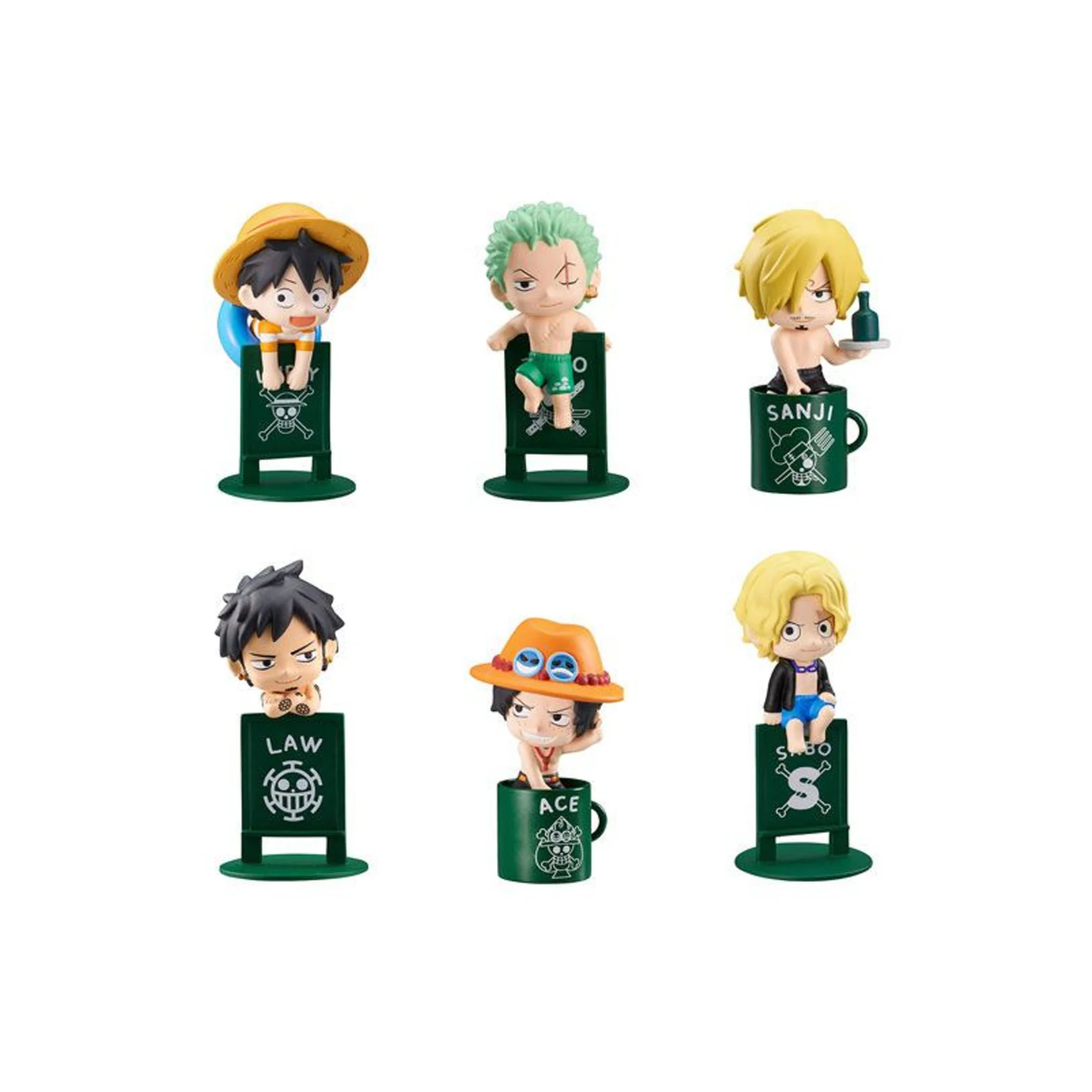 MEGAHOUSE OCHATOMO SERIES "ONE PIECE" Pirates' Vacance-Whole Box (8pcs)-MegaHouse-Ace Cards & Collectibles