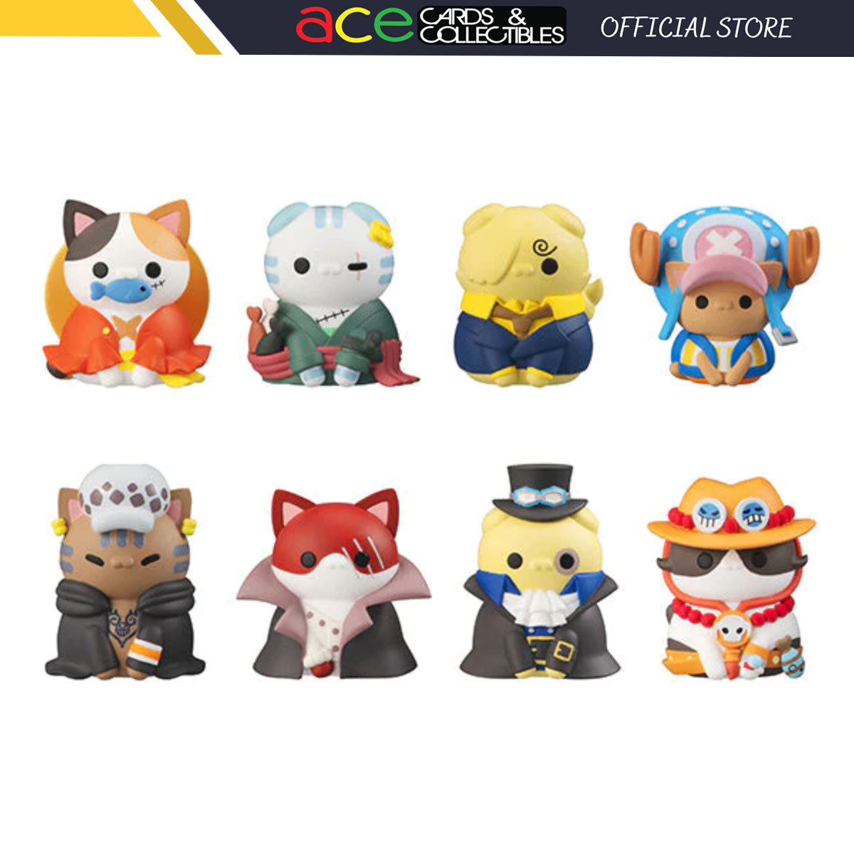 Mega Cat Project - &quot;NyanPieceNyan! Vol.1&quot; I’m gonna be king of Paw-rates!! (Repeat) (SET of 8pcs)-Single Box (Random)-MegaHouse-Ace Cards &amp; Collectibles
