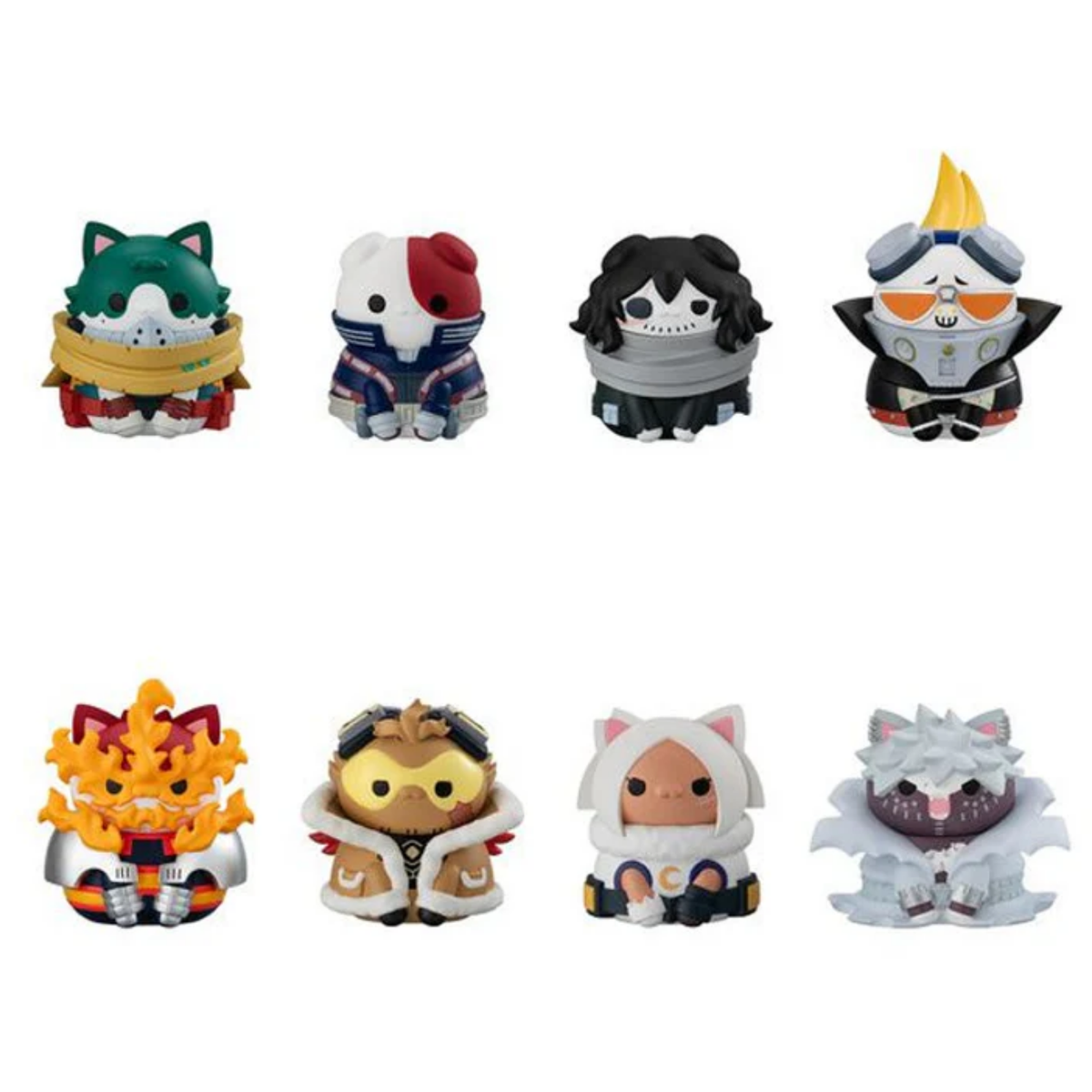 MegaHouse Mega Cat Project ”My Hero Academia“ HeroAca Nyanko No.01 Figure (SET of 8pcs)-Single Box (Random)-MegaHouse-Ace Cards & Collectibles