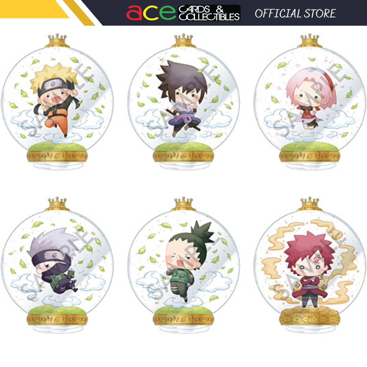 Naruto Shippuden Globe Acrylic Stand &quot;Here we come with the shine!&quot;-Single Box (Random)-MegaHouse-Ace Cards &amp; Collectibles